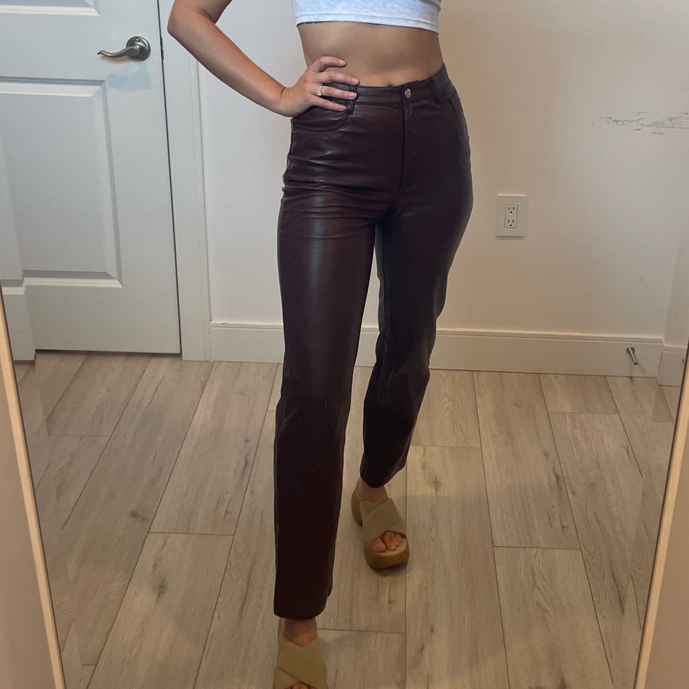 Wilfred Aritzia Melina Faux Leather Pants